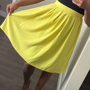 Yellow midi skirt
